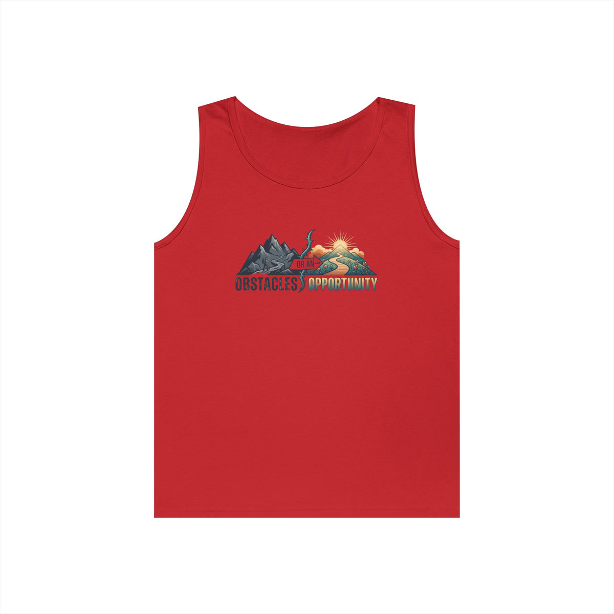 Color: Red | Obstacle Or An Opportunity Tank Top