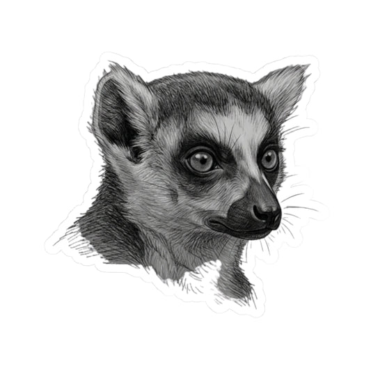 "Pencil Sketch Art Lemur" Sticker