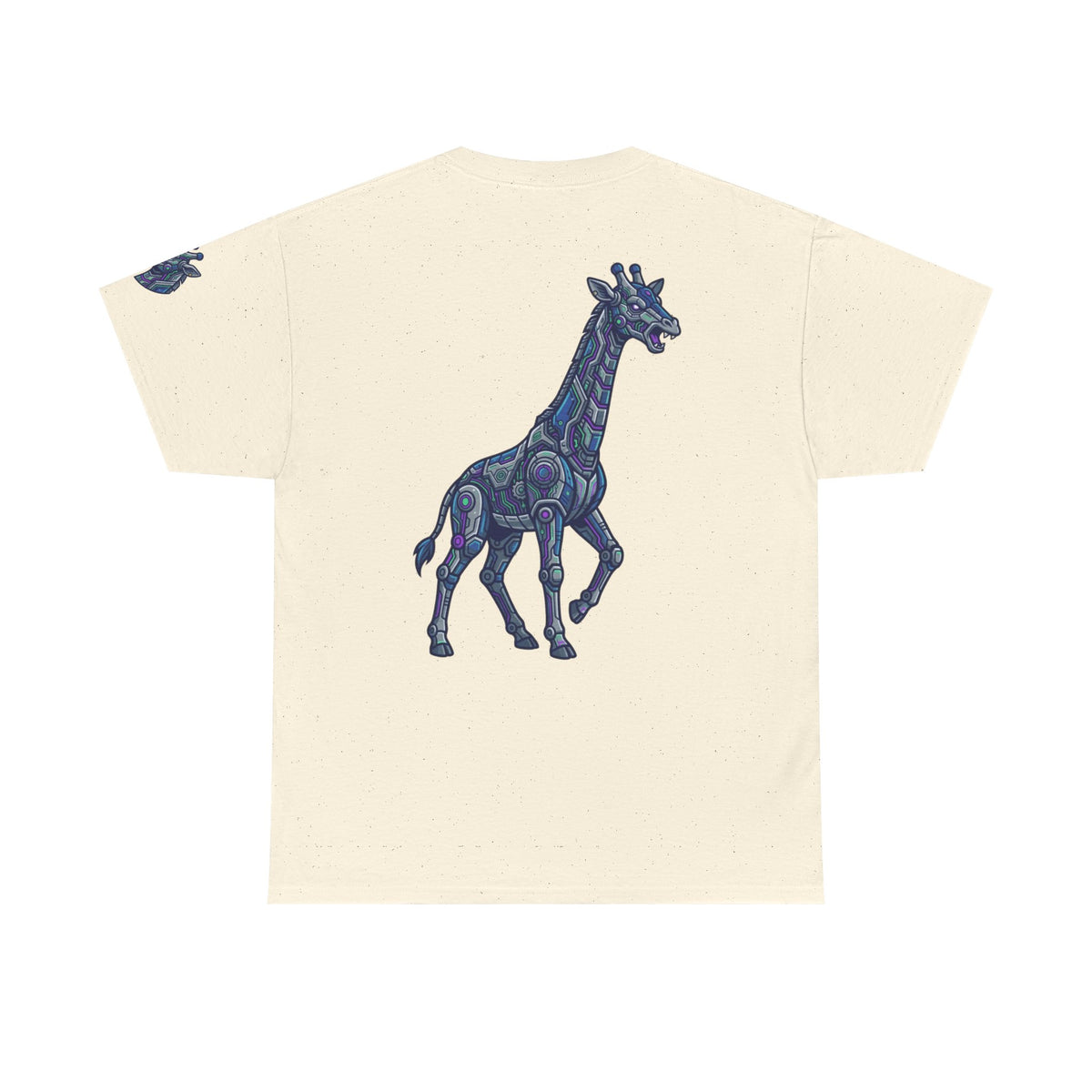 Color: Natural | Cyber Giraffe Premium Graphic Tee
