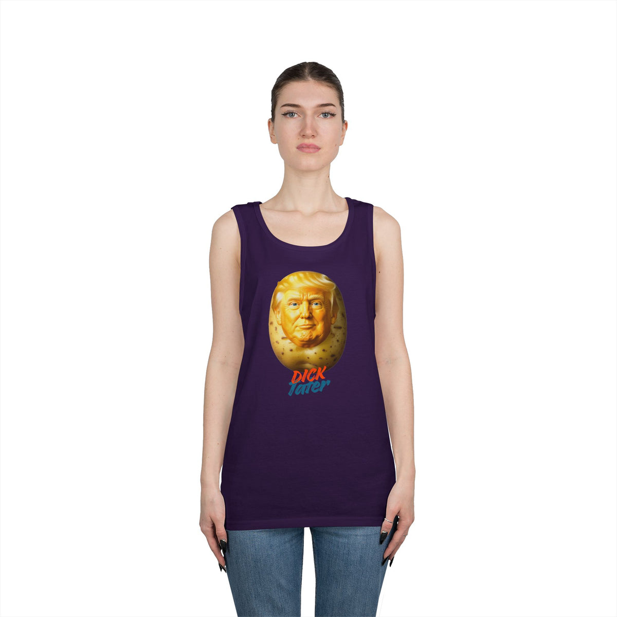 Color: Purple | Dick Tater Tank Top