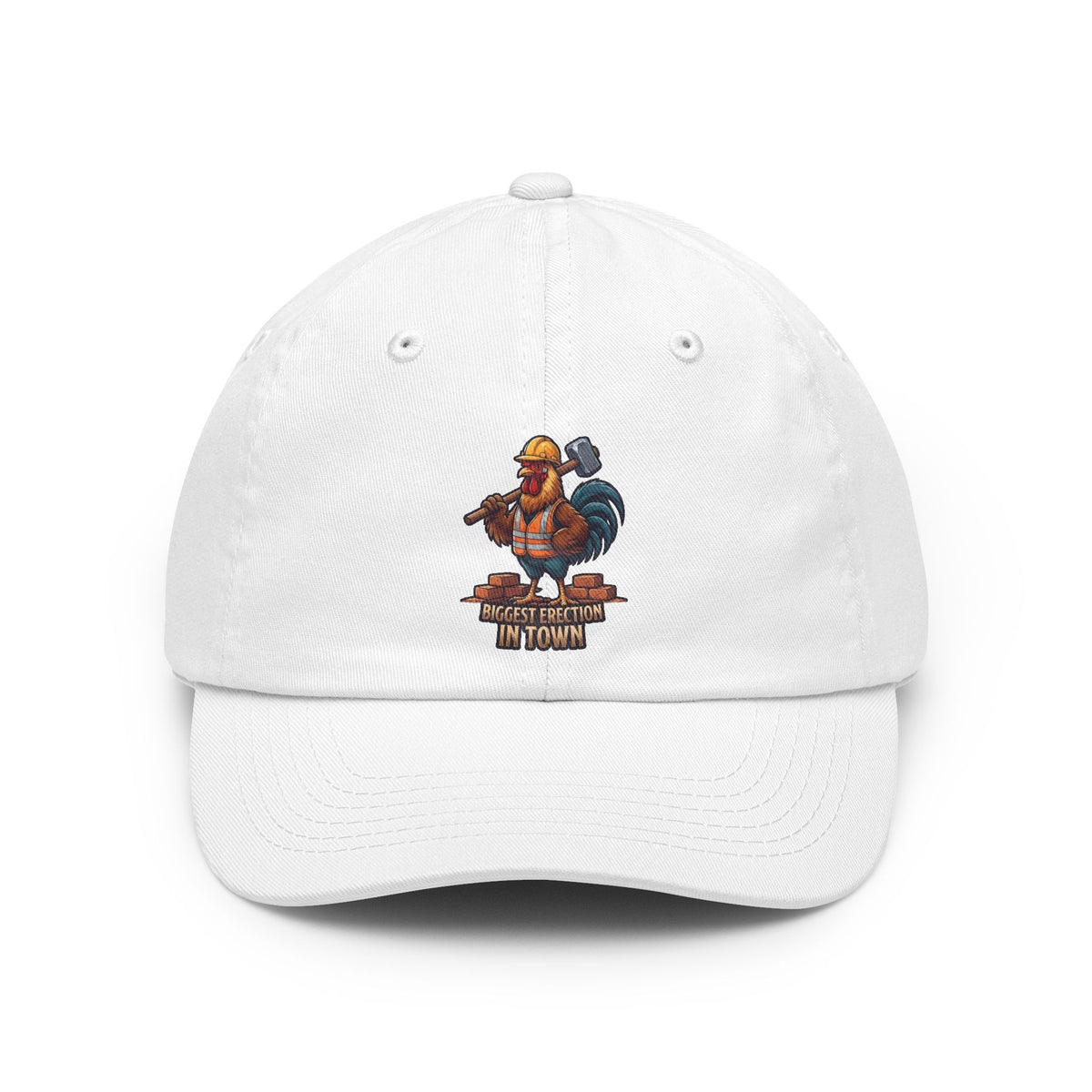 Color: White | Biggest Erection in Town Dad Hat