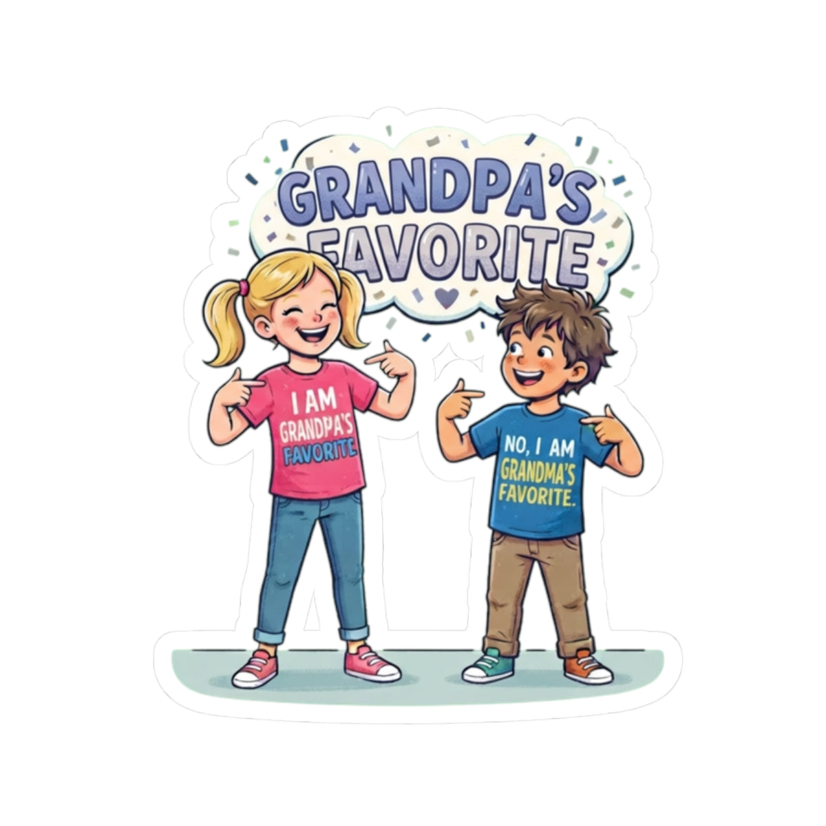 "Grandpa's Favorite" Sticker