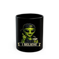 "I Believe" Black Ceramic Mug — Graphic