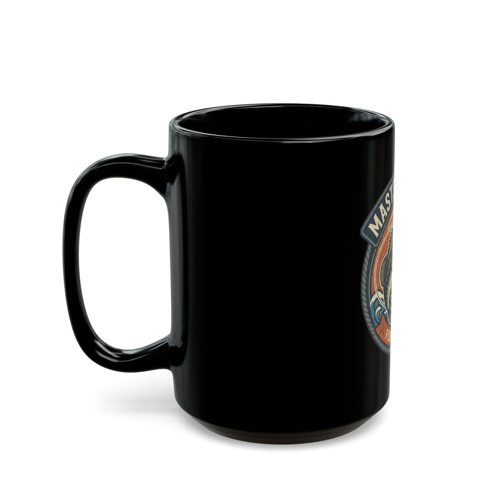 "Master Baiter" Black Ceramic Mug — Graphic