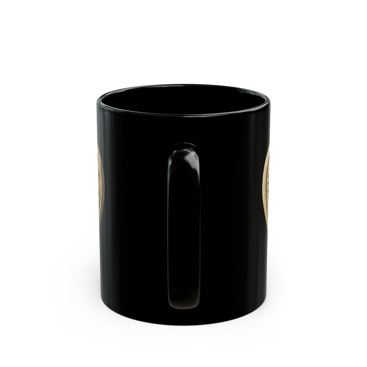 "I Luv The Beach" Black Ceramic Mug — Graphic