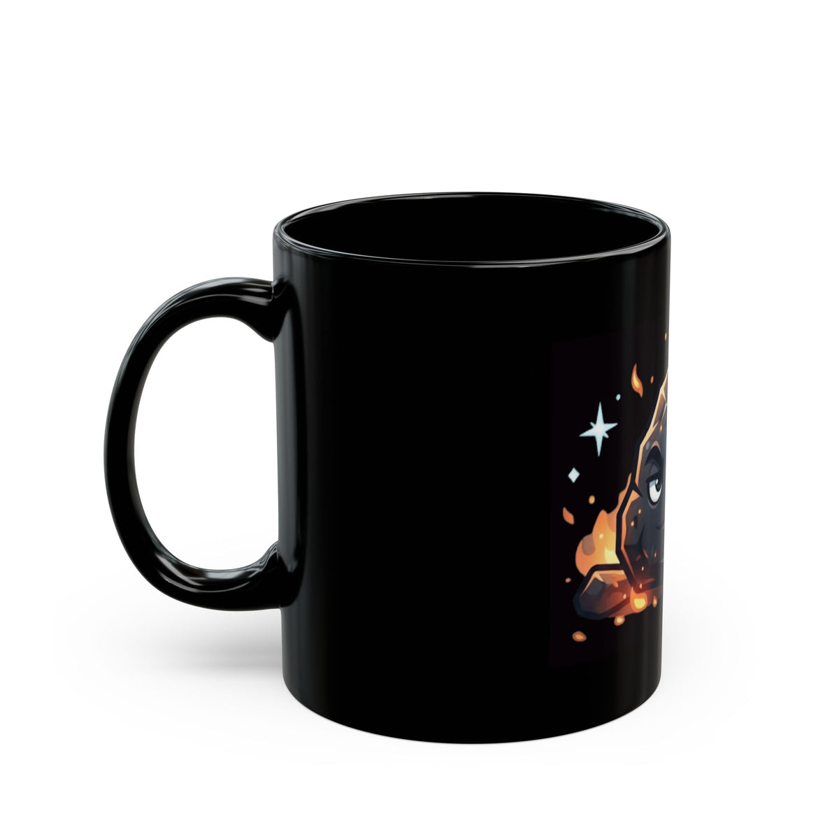 "Nice List Nominee" Black Ceramic Mug — Graphic