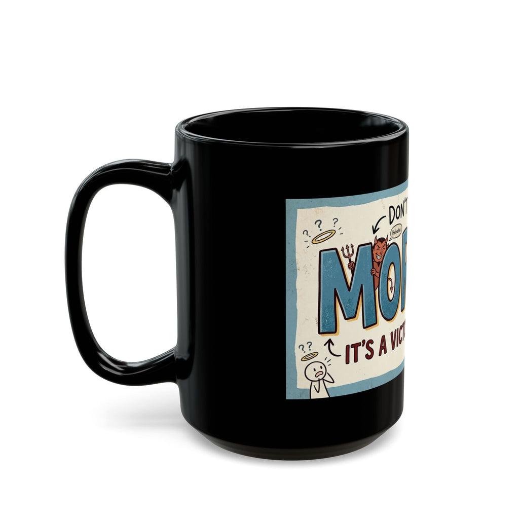 "Mormon is a Victory for Satan" Black Ceramic Mug