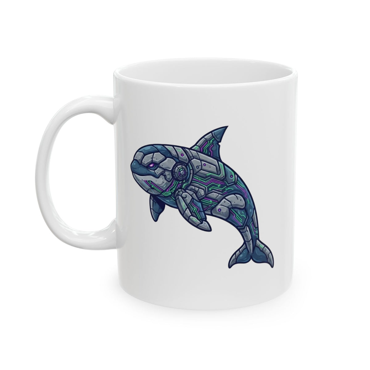 "Killer Whale" White Ceramic Mug