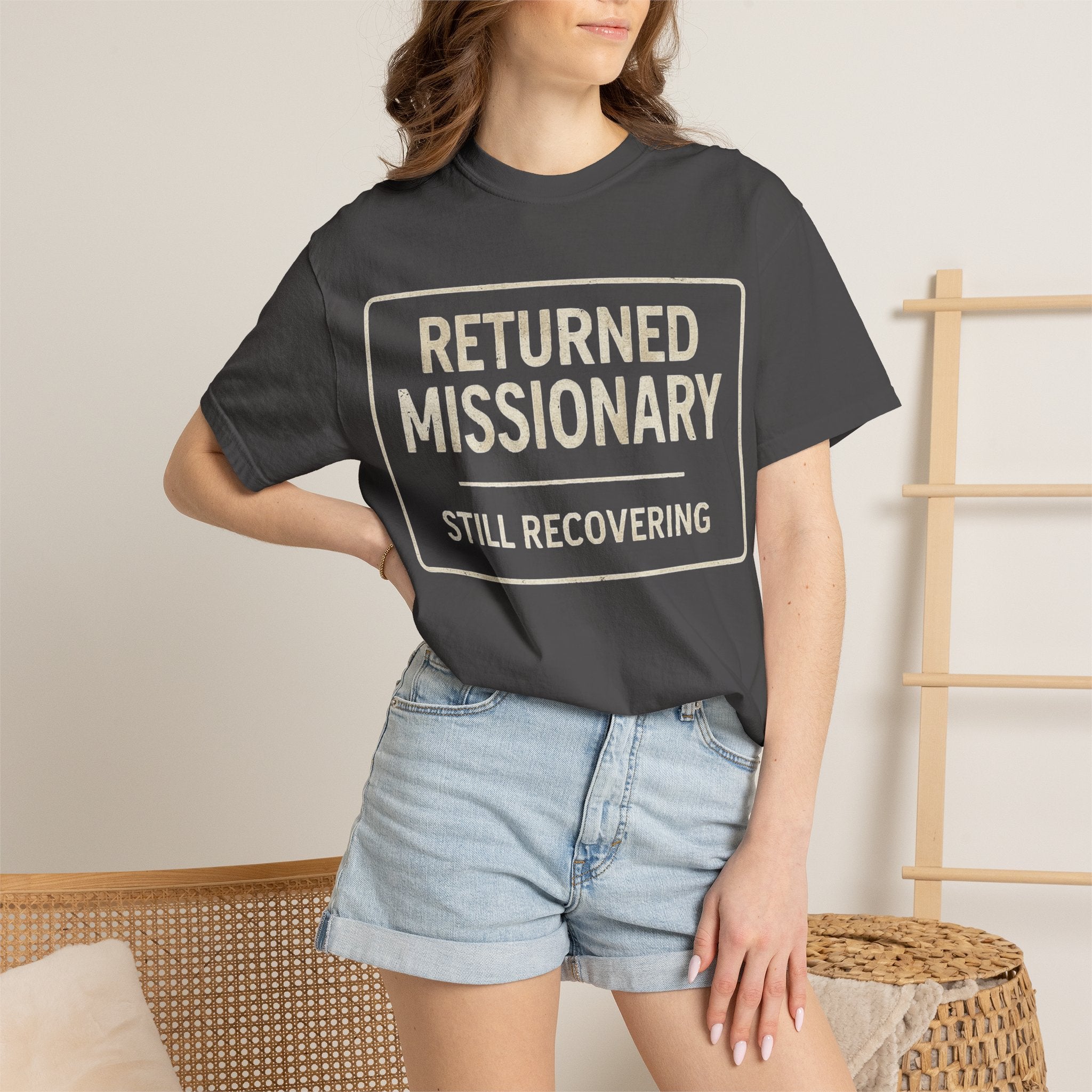 "Returned Missionary (Still Recovering)" Unisex Garment-Dyed T-shirt
