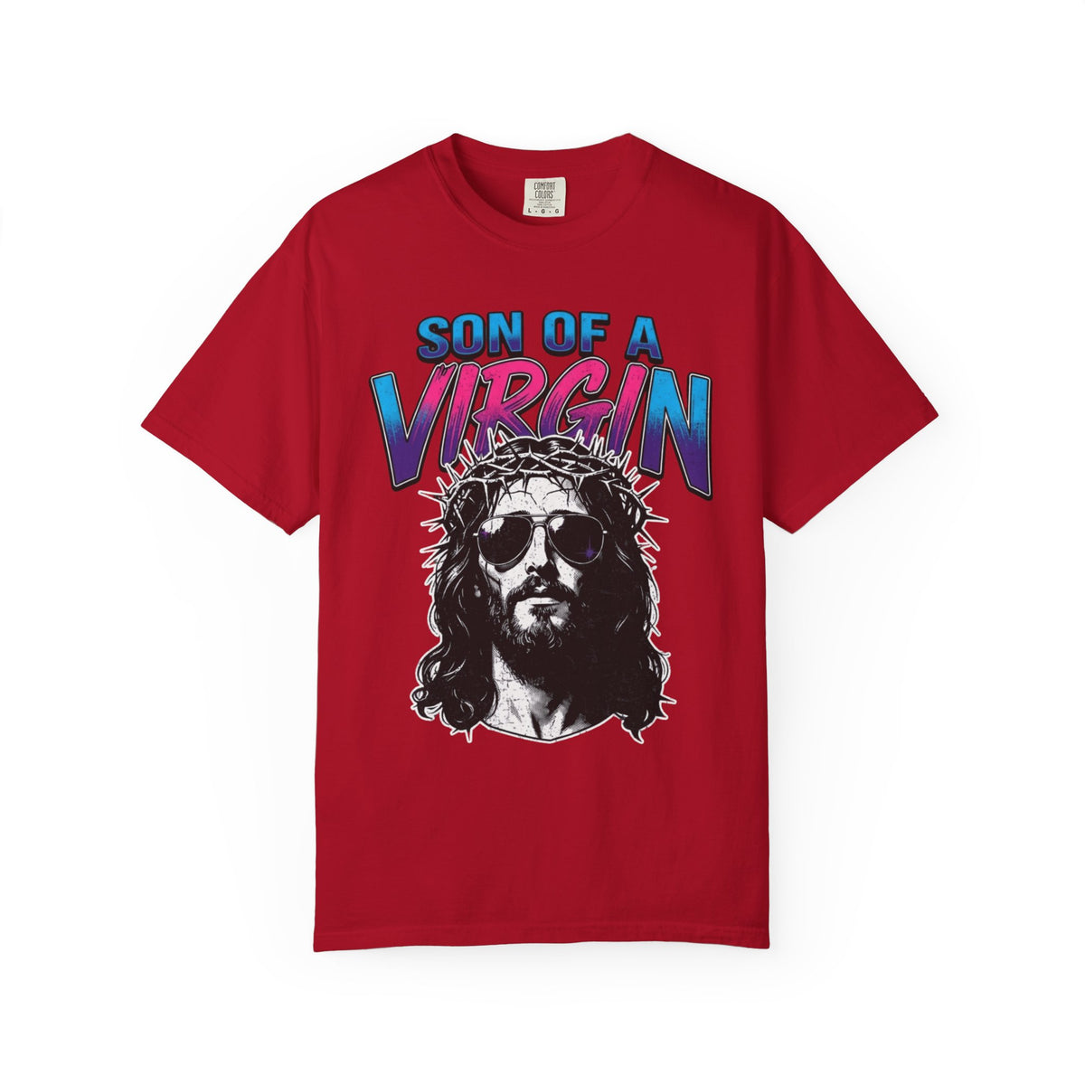 "Good Book Series - Son of A Virgin" Unisex Garment-Dyed Tee