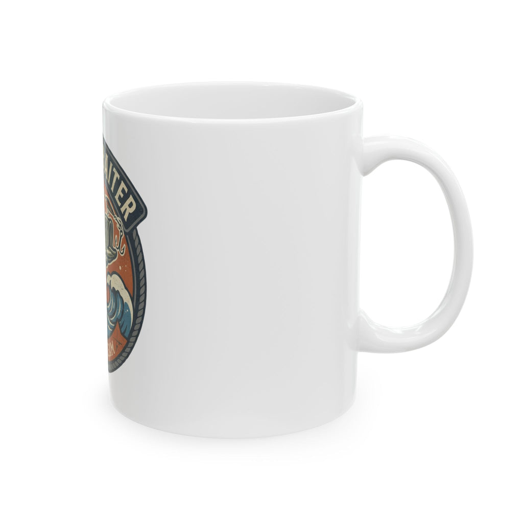 "Master Baiter" White Ceramic Mug — Graphic