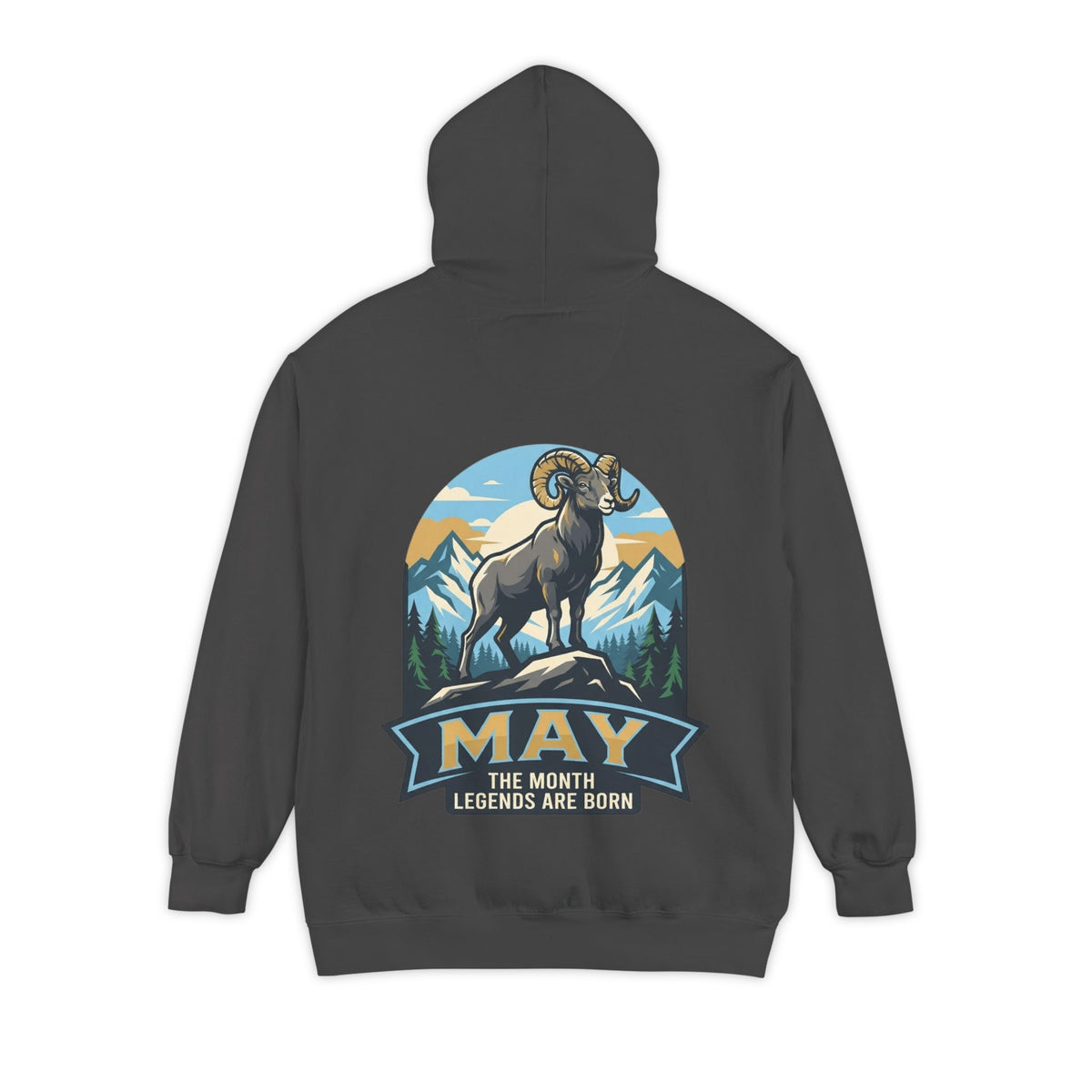 Color: Pepper | May Legend Garment-Dyed Hoodie