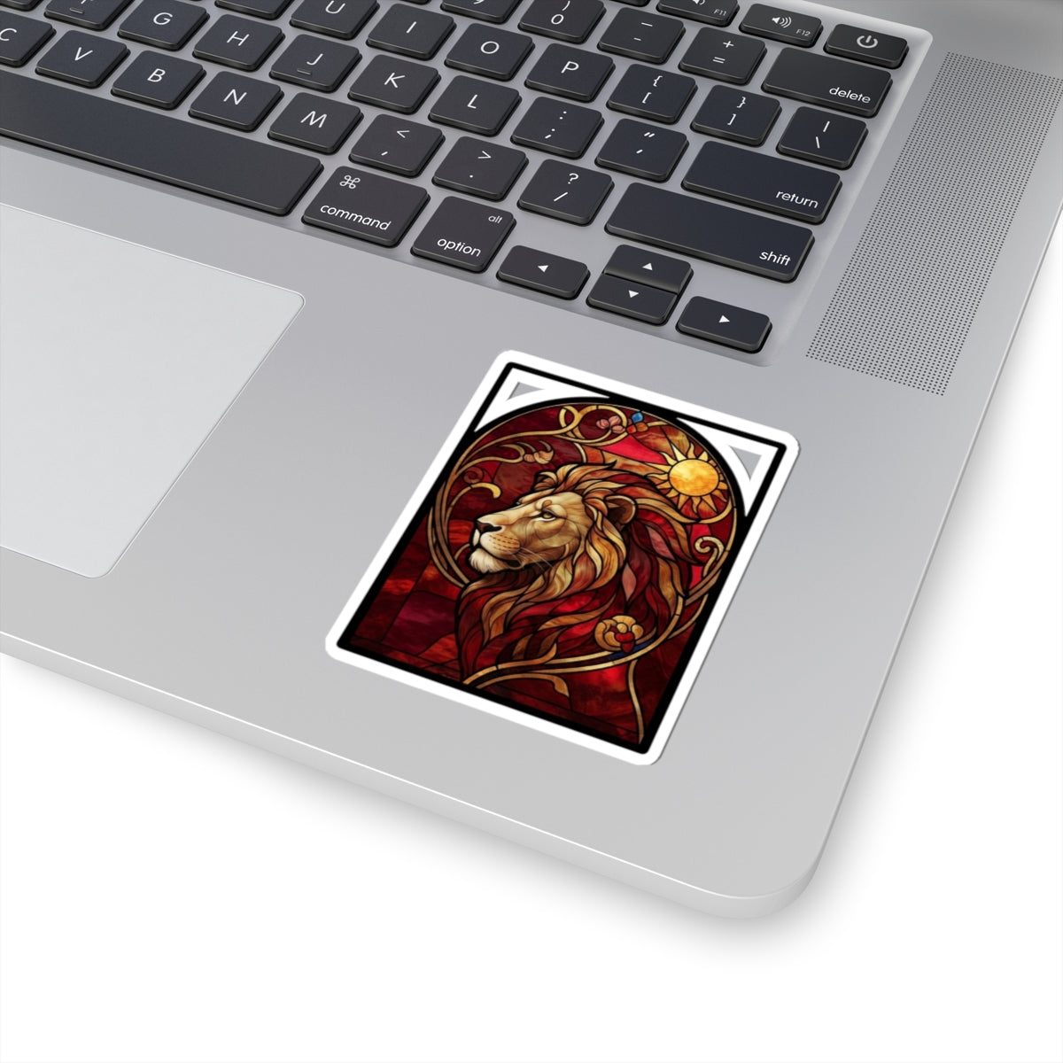"Stained Glass Sign LEO" Sticker