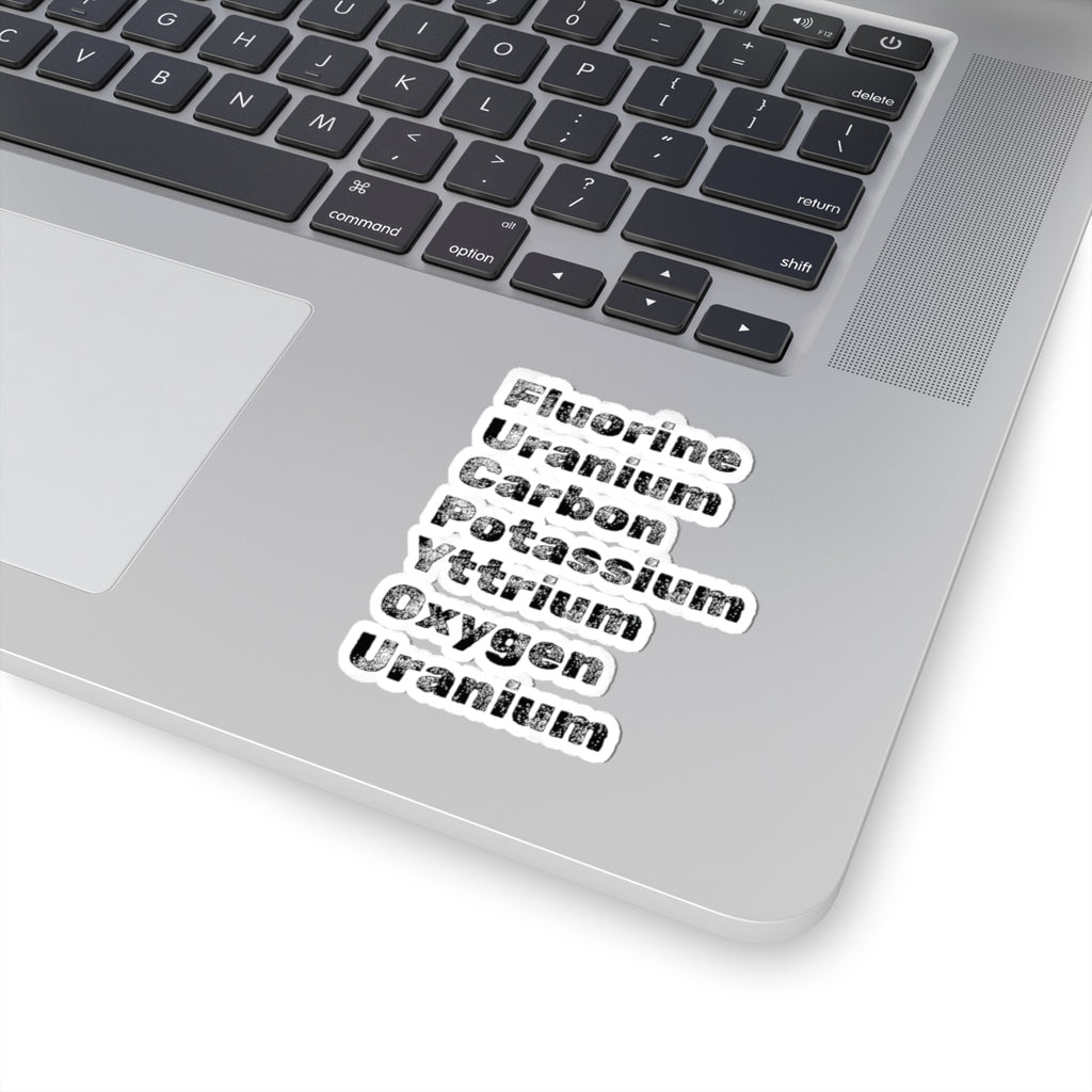 "Periodic Salt" Kiss-Cut Stickers