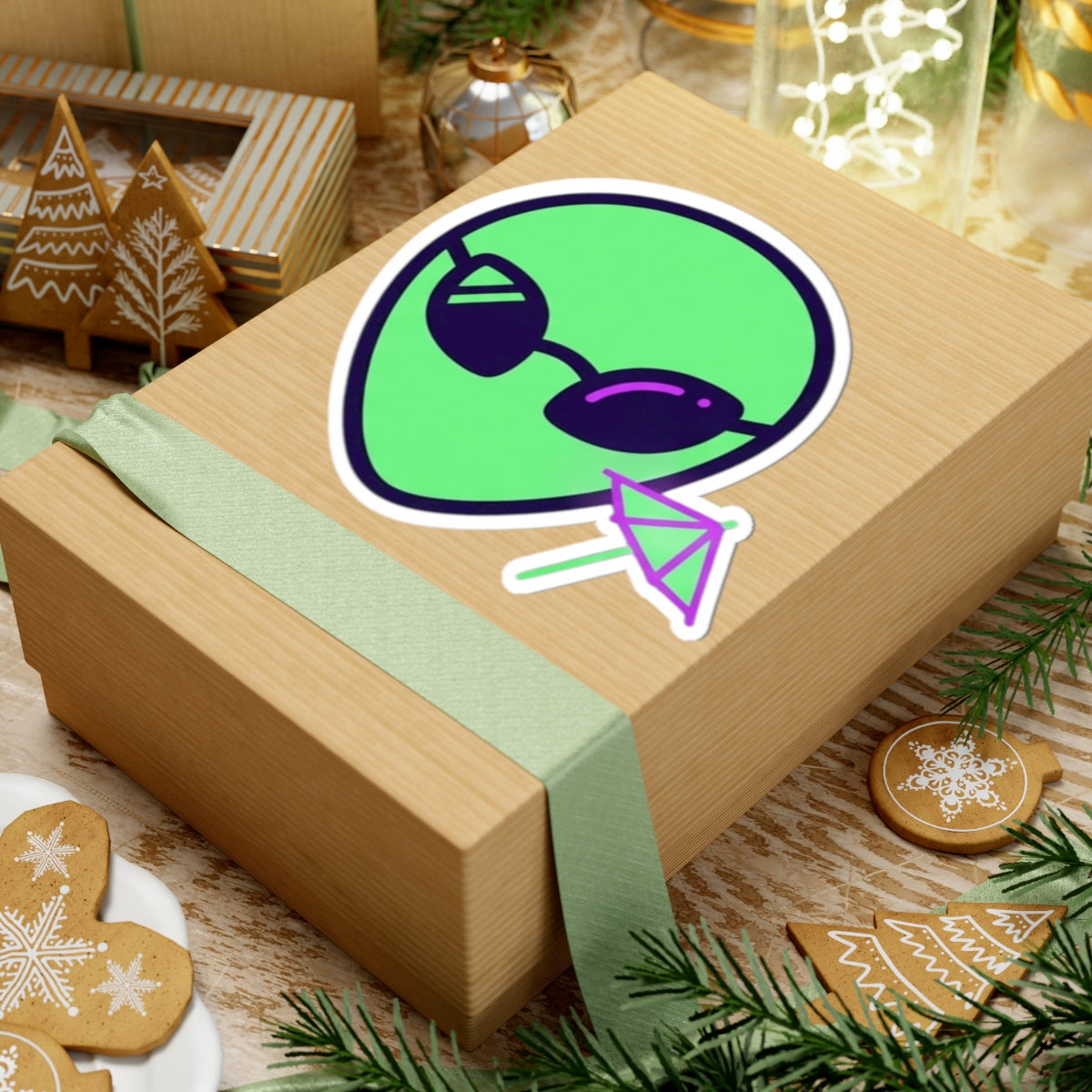 "Drunk Alien" Sticker