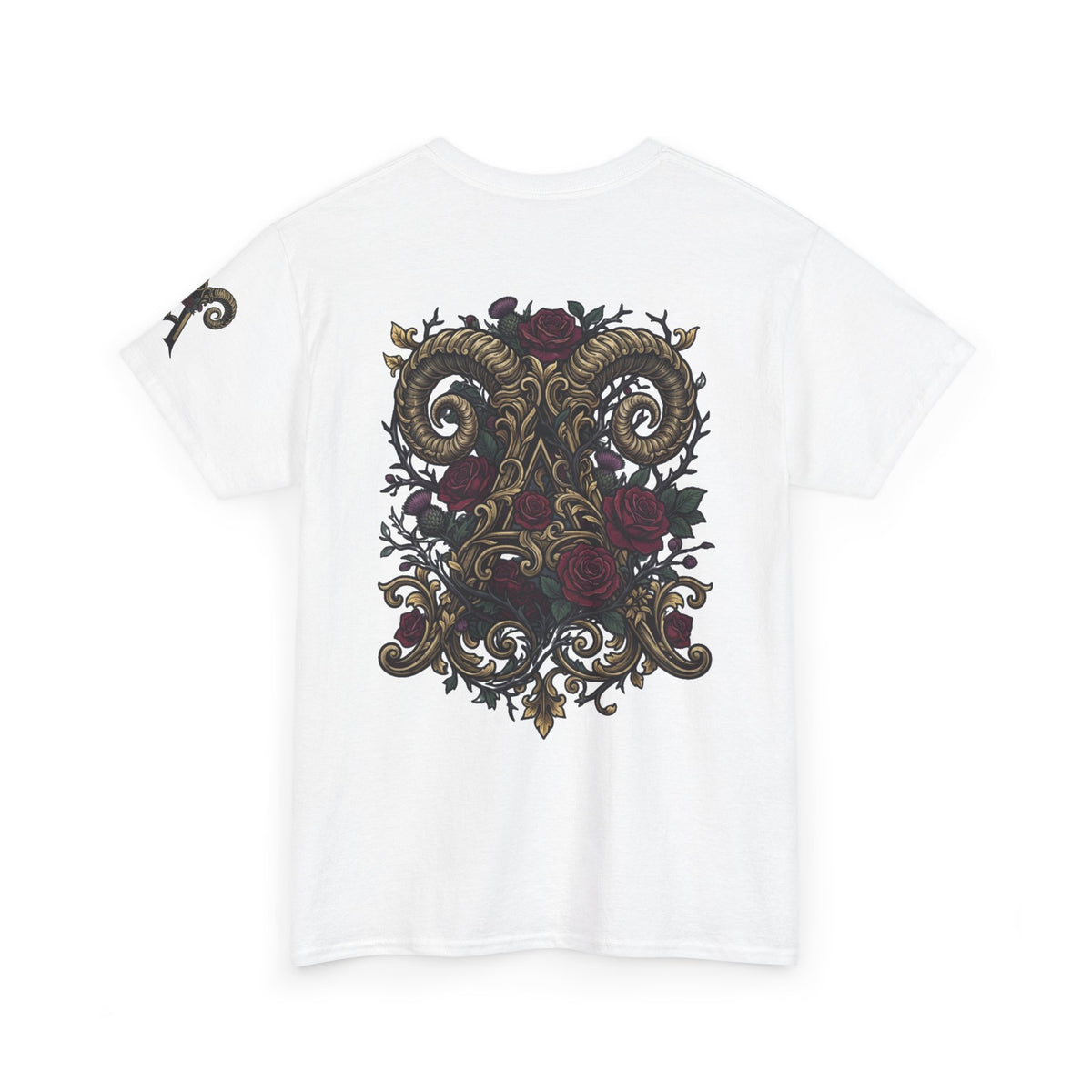 Floral Monogram Aries Premium Graphic Tee