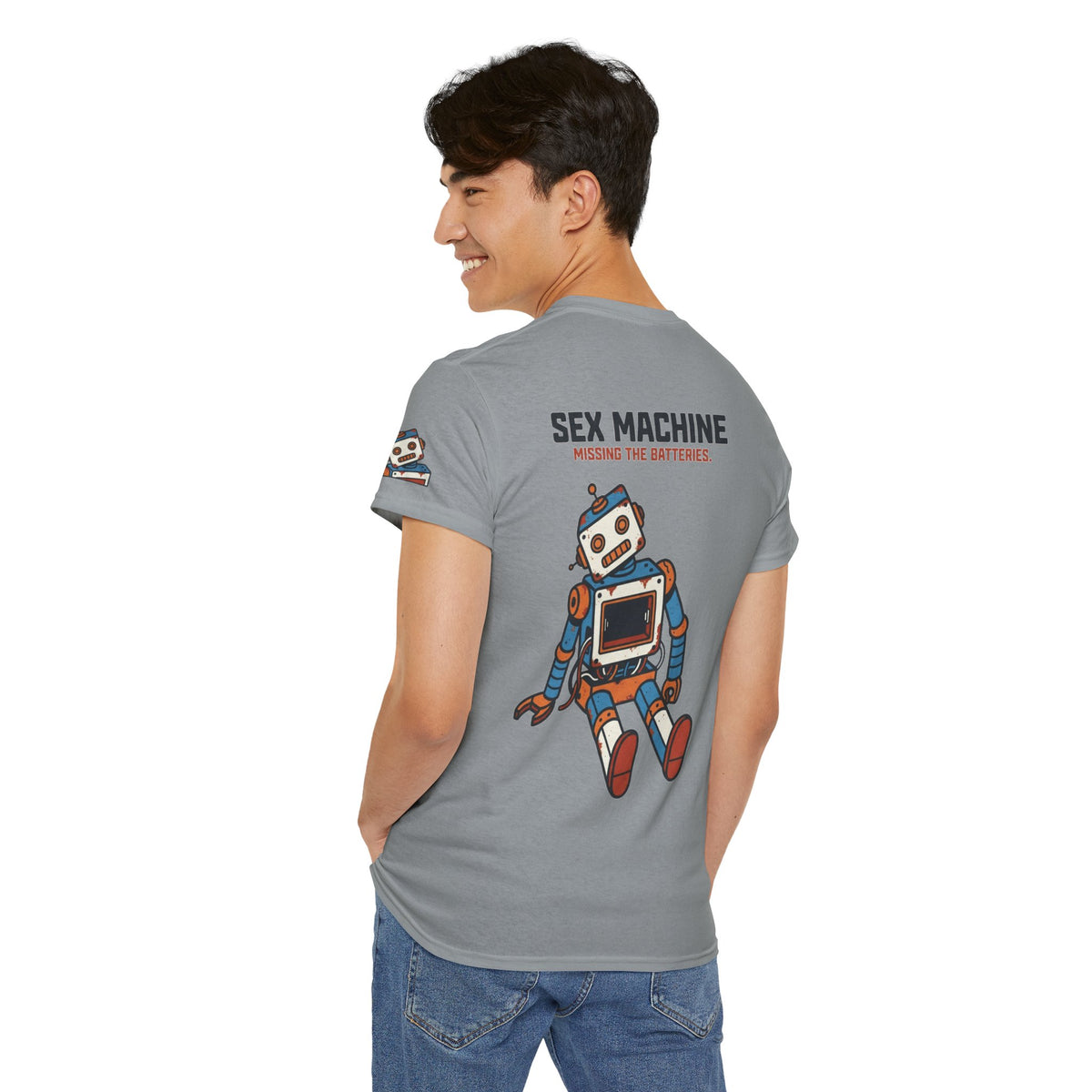 Color: Gravel | Sex Machine Premium Graphic Tee