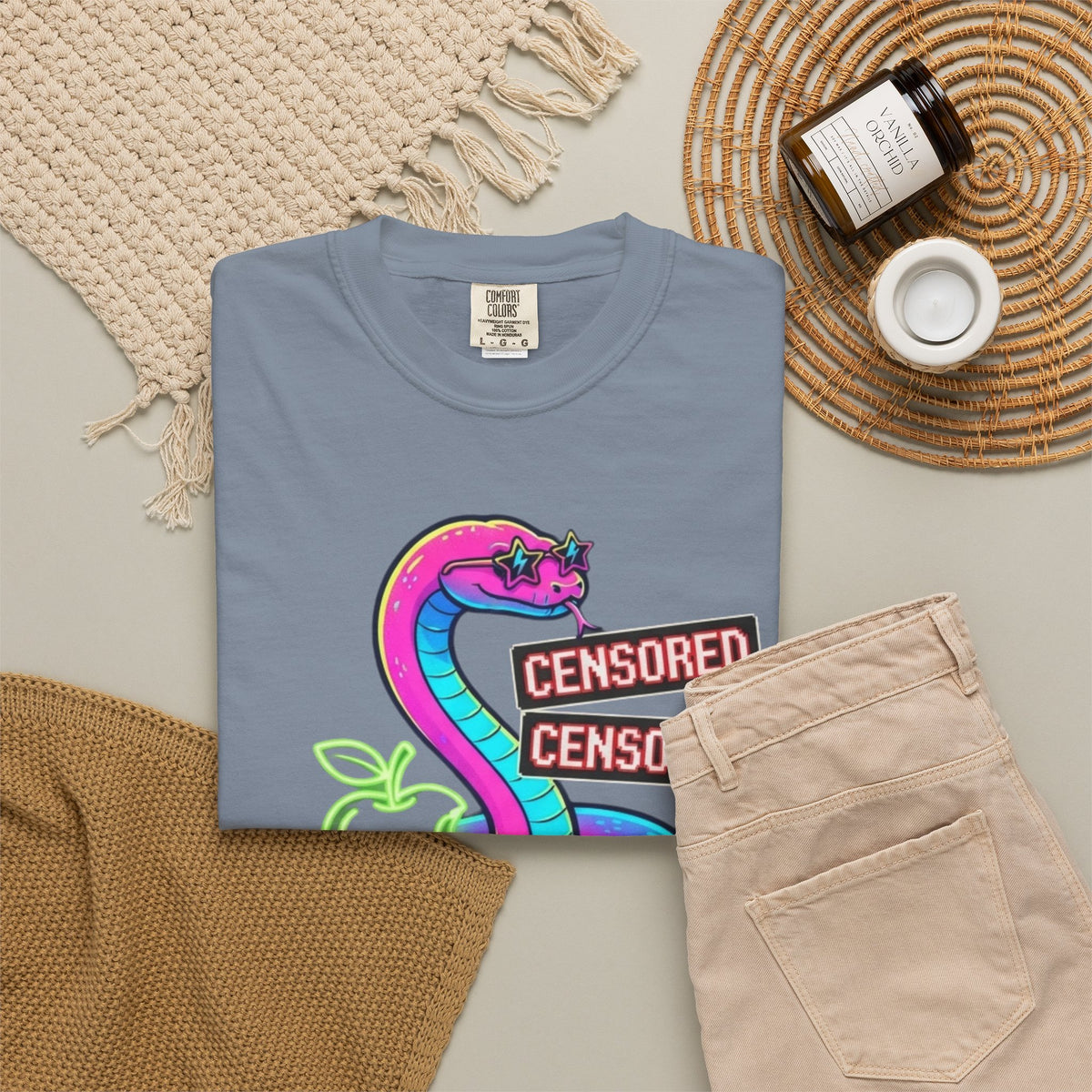Good Book Series Naked & Unashamed Unisex Garment-Dyed Tee