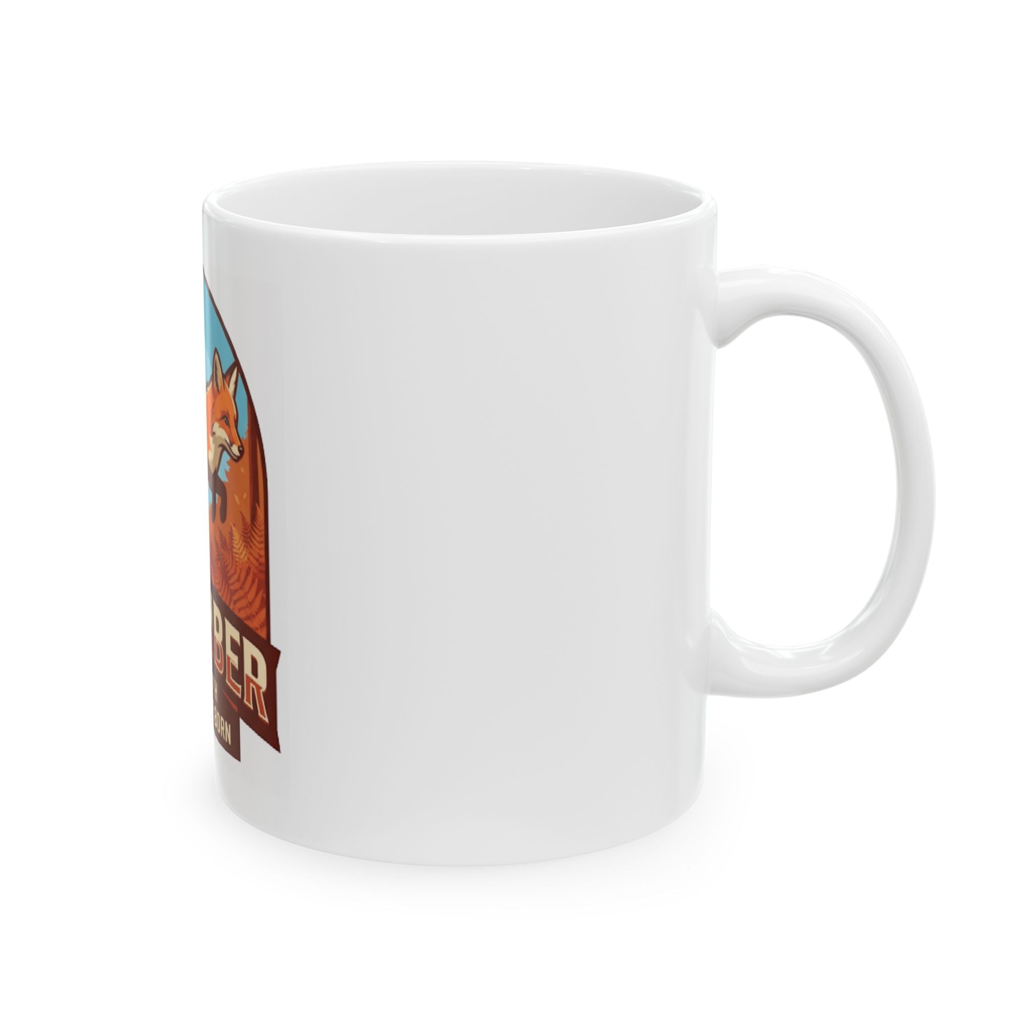"November Legend" White Ceramic Mug