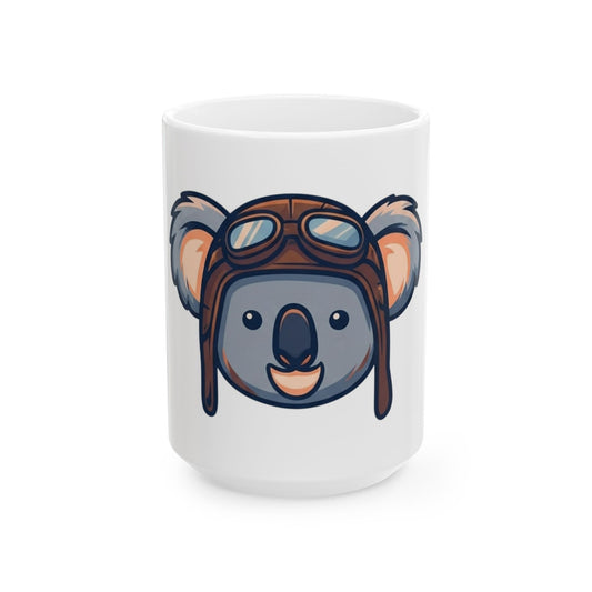 "Koala Credible" White Ceramic Mug — Graphic