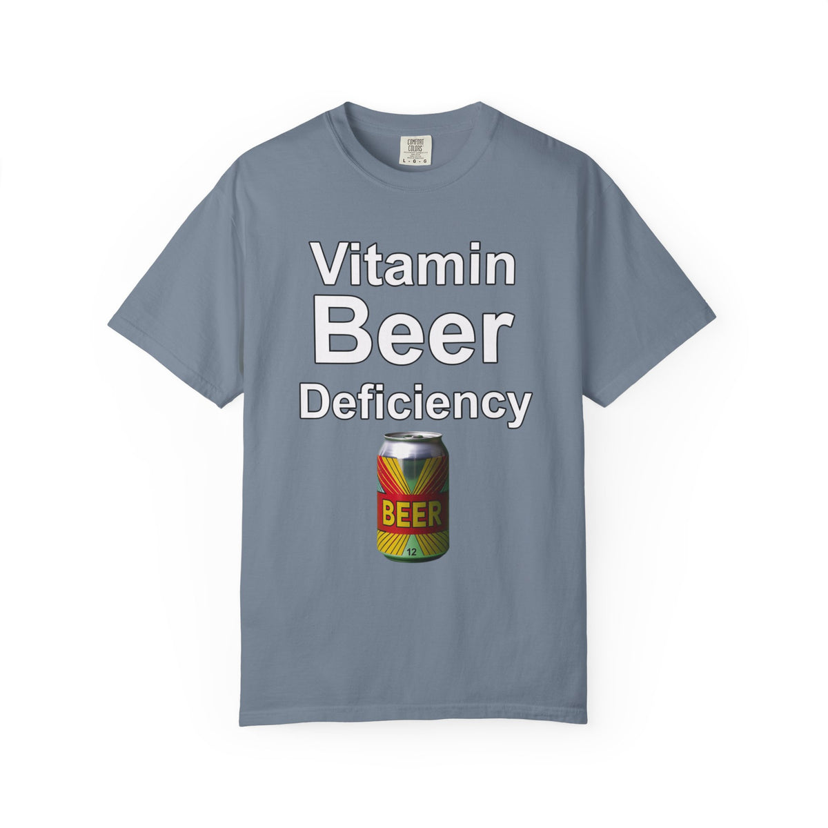 Color: Blue Jean | Vitamin Beer  Unisex Garment-Dyed T-shirt
