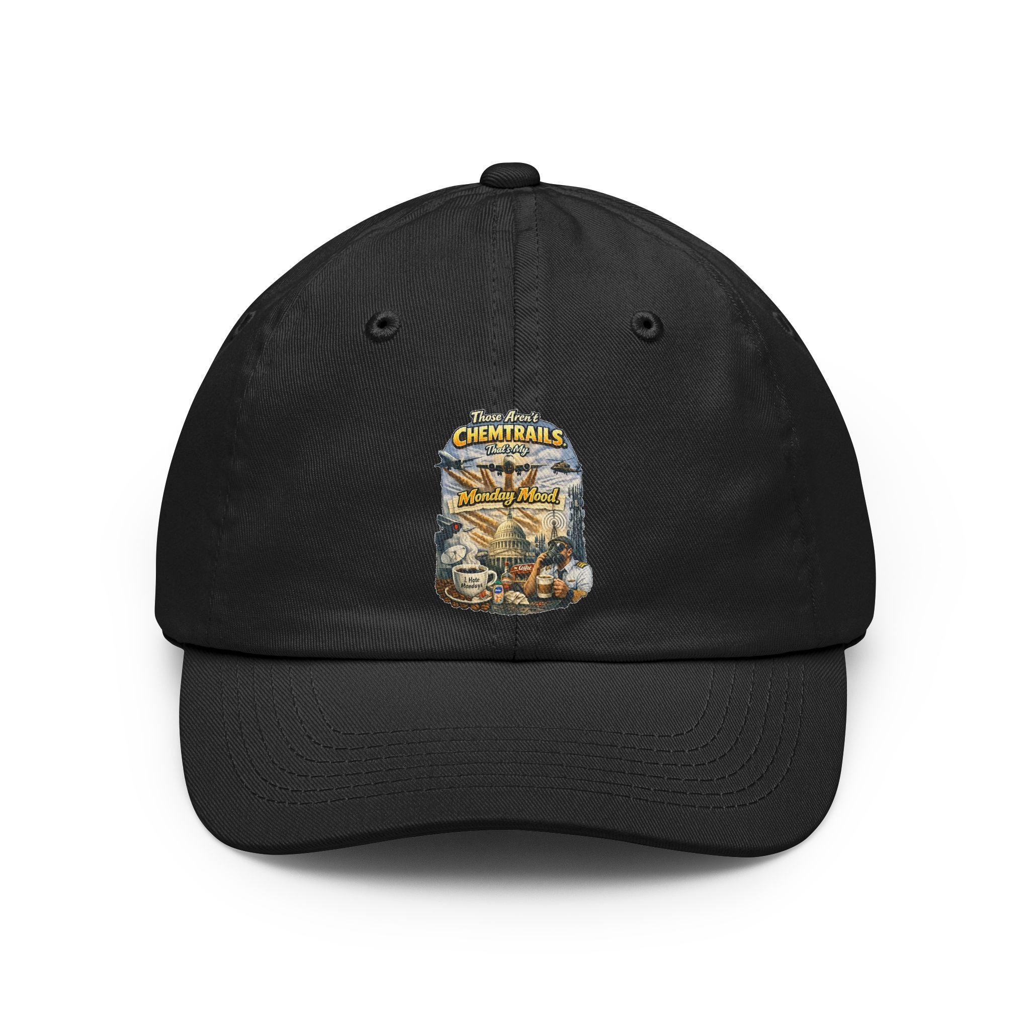Chemtrails & Mondays: Same Energy | Dad Hat — AttitudeShirts