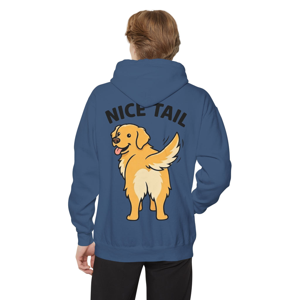 "Nice Tail" Garment-Dyed Hoodie