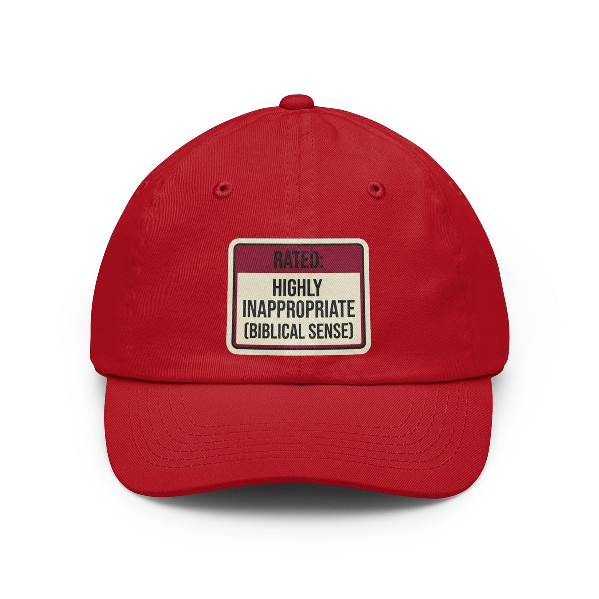 Color: Red | Good Book Series Highly Inappropriate Dad Hat