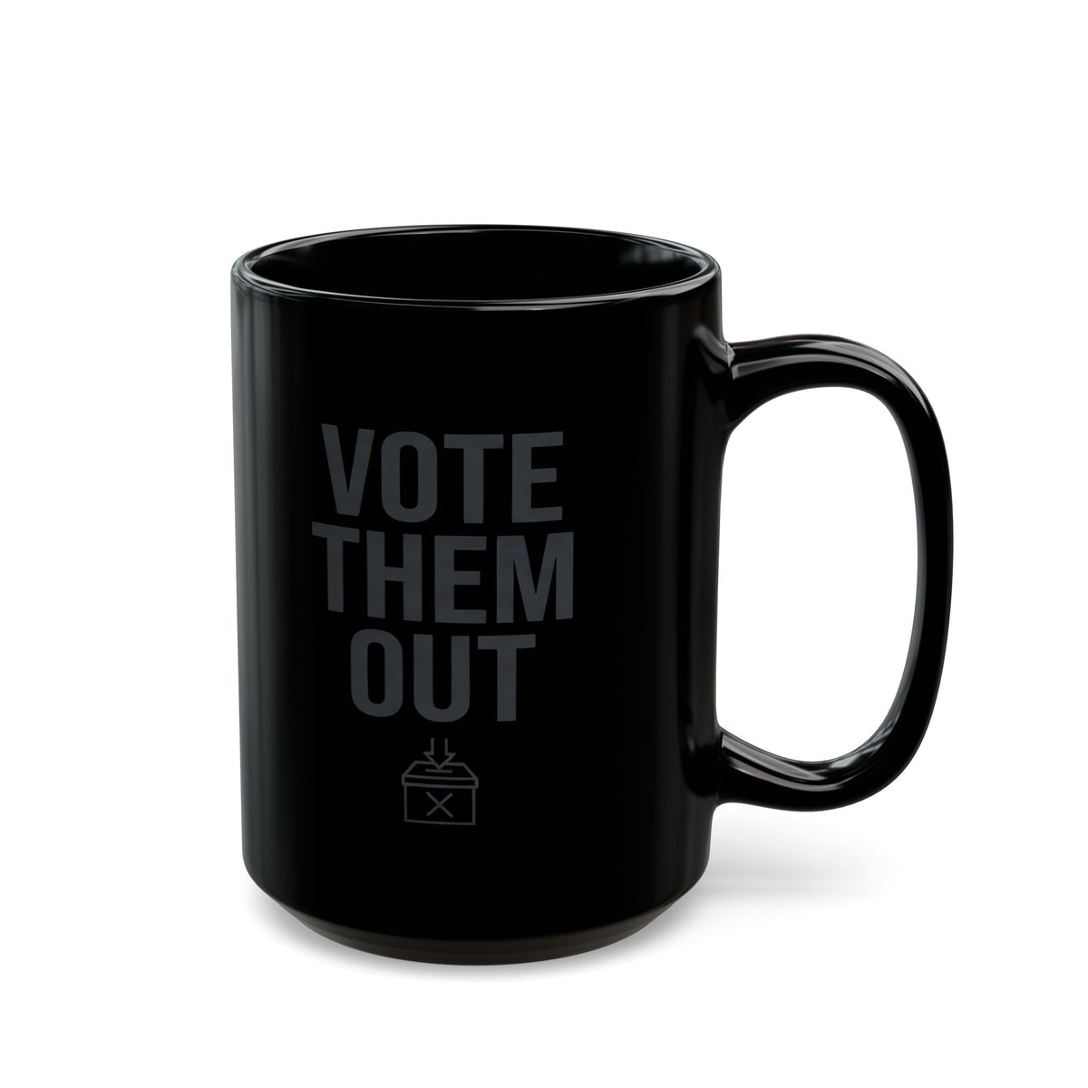 "Protest Series - Follow The Money" Black Ceramic Mug — Graphic