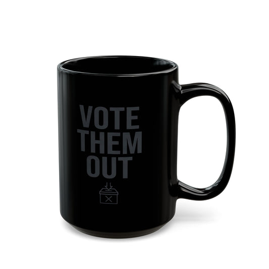 "Protest Series - Follow The Money" Black Ceramic Mug — Graphic