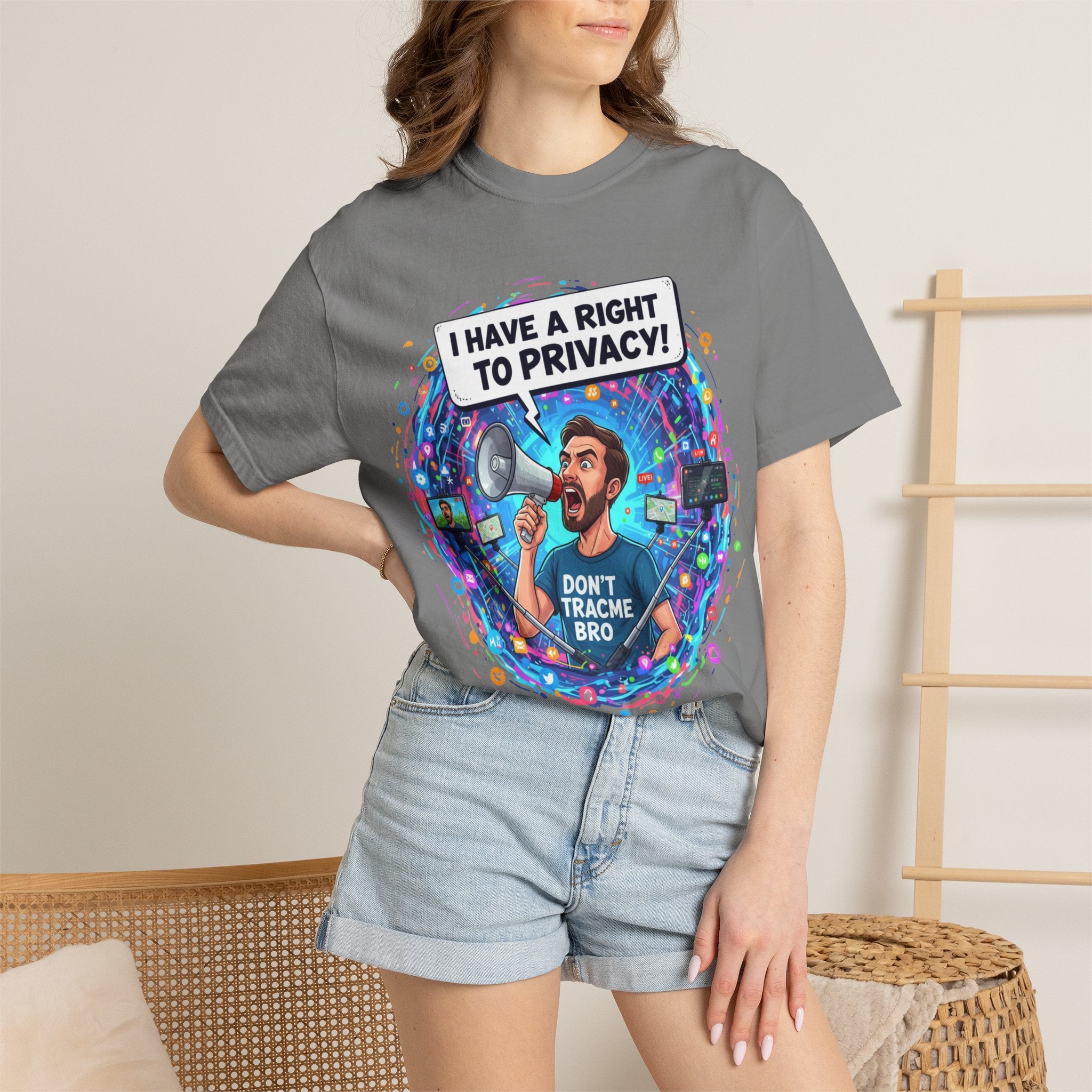 "The Right to Privacy"  Unisex Garment-Dyed T-shirt