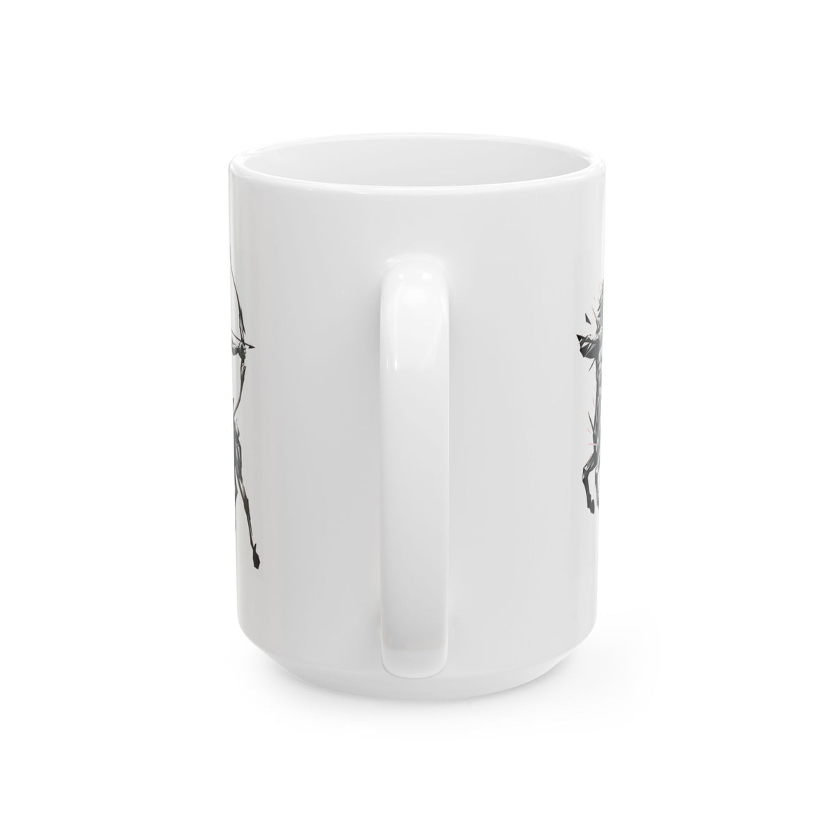 "Sagittarius The Archer Centaur" White Ceramic Mug — Graphic