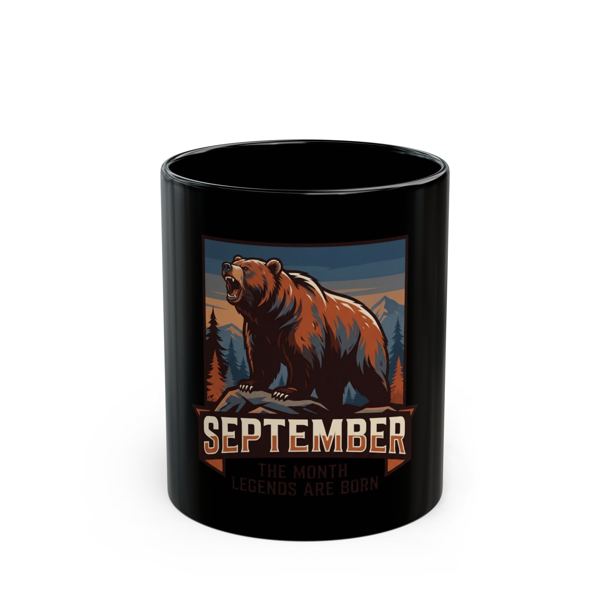 "September Legend" Black Ceramic Mug