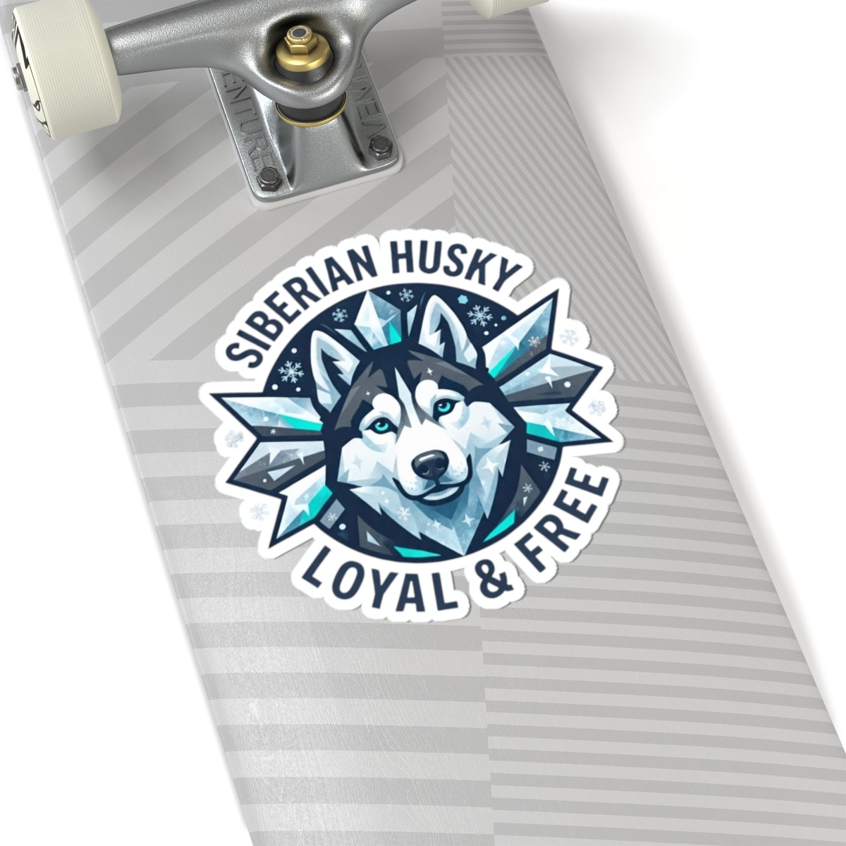 "Siberian Husky Loyal & Free" Sticker — Main
