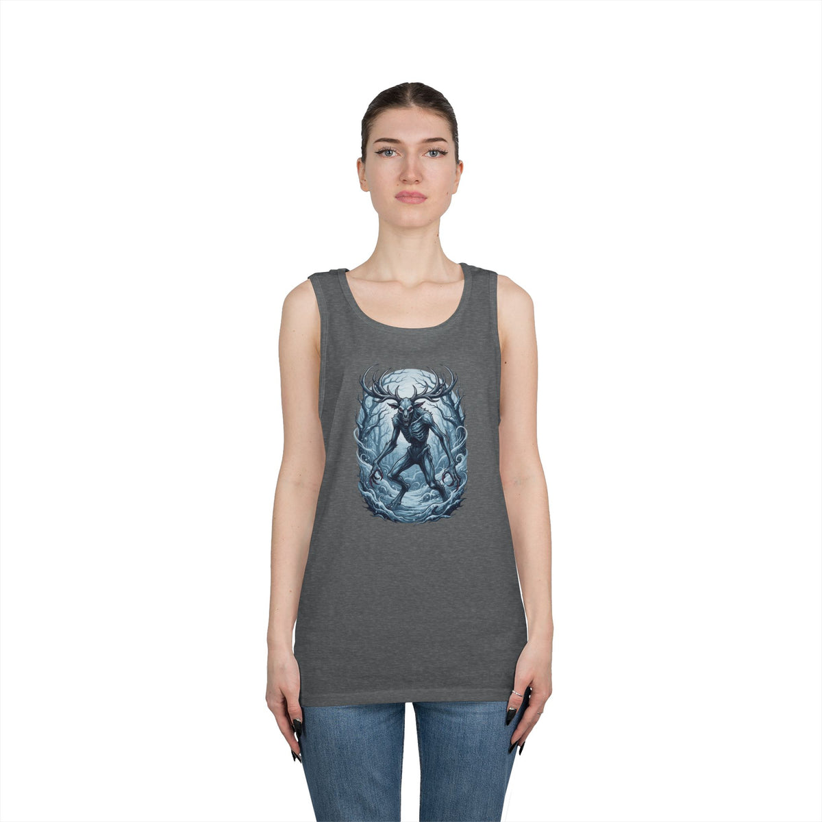 Color: Graphite Heather | Wendigo (Algonquian Folklore) Tank Top
