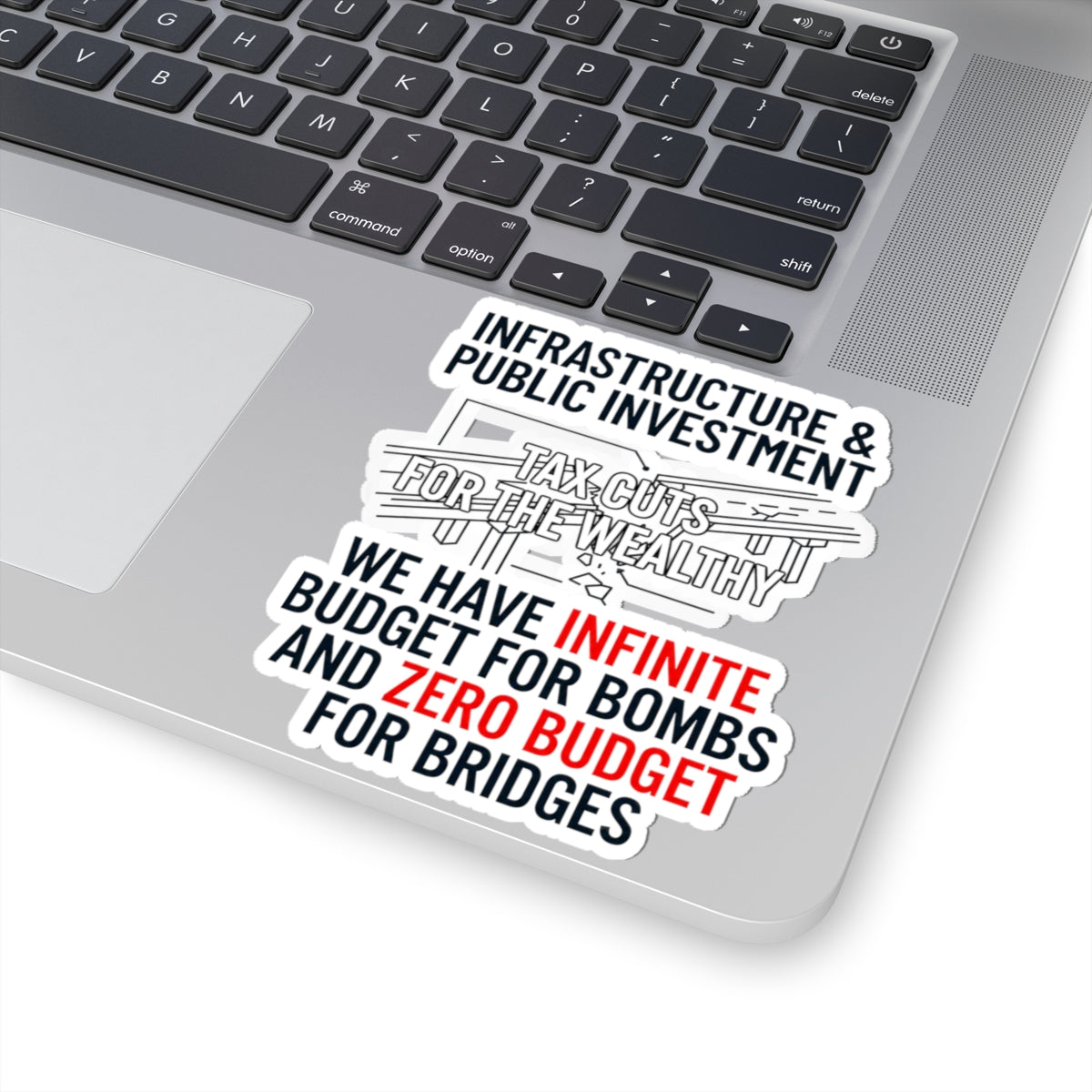"Protest Series - Fix The Roads" Sticker — Main