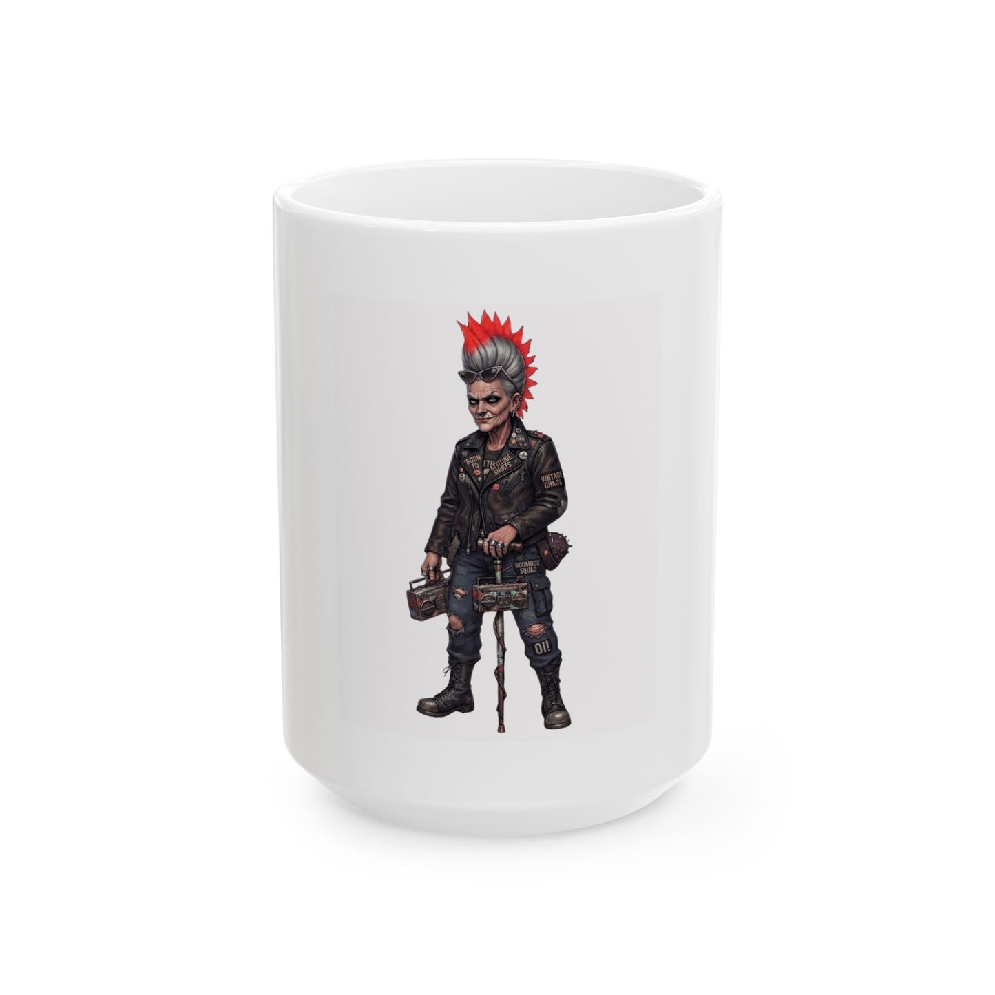 "Roxie" White Ceramic Mug