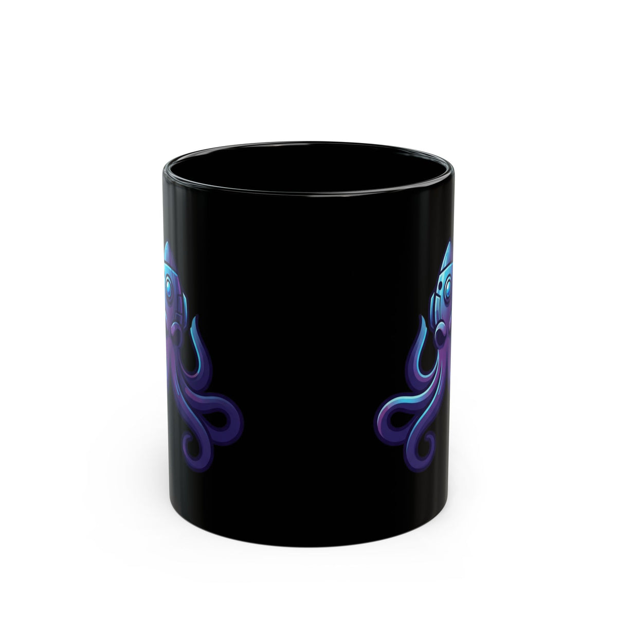"Octo Credible" Black Ceramic Mug — Graphic