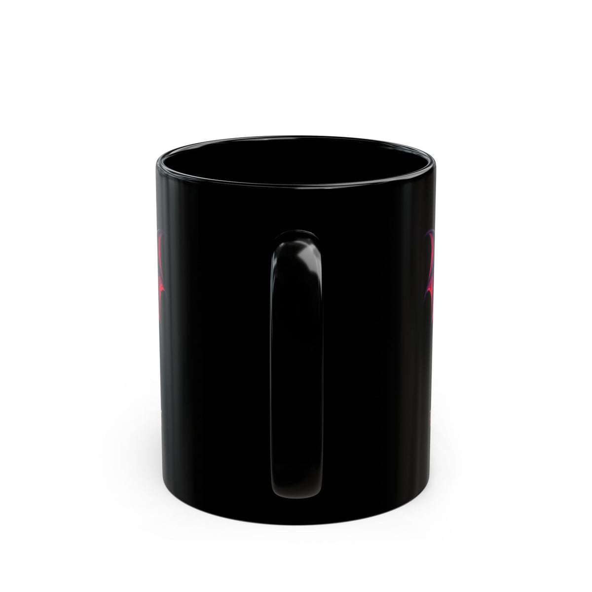 "Bite Me Where It Hurts" Black Ceramic Mug