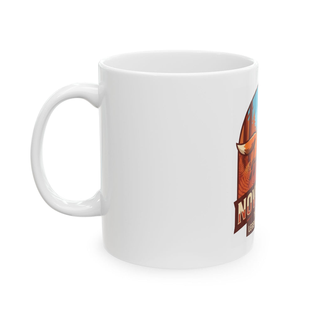 "November Legend" White Ceramic Mug