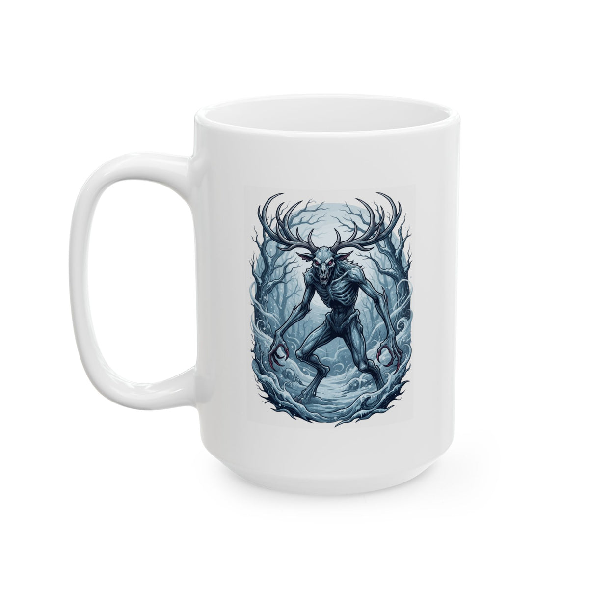 "Wendigo (Algonquian Folklore)" White Ceramic Mug