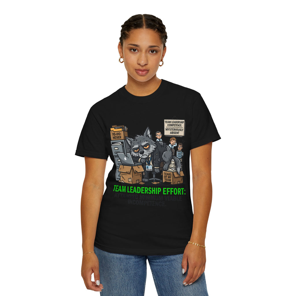 "Team Leadership Effort" Unisex Garment-Dyed Tee