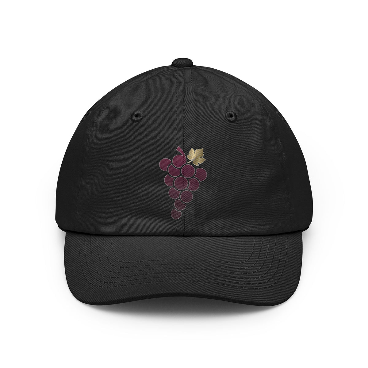 Color: Black | Grateful for the Carbernet Dad Hat — Graphic