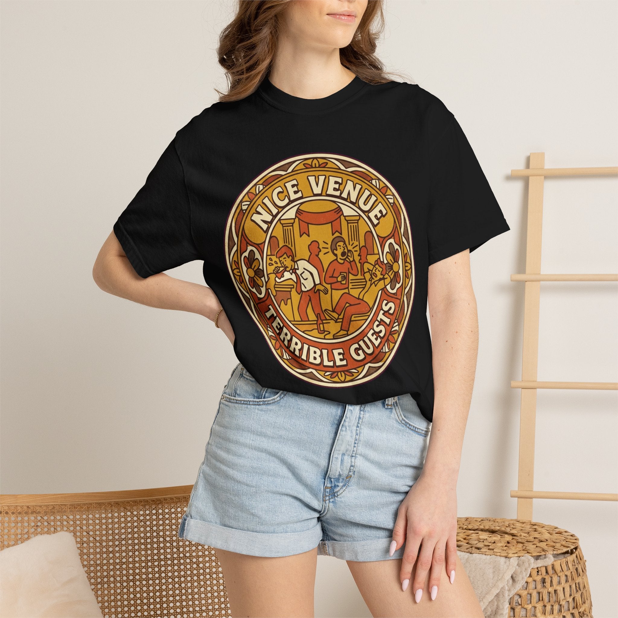 "Nice Venue Terrible Guests" Unisex Garment-Dyed Tee