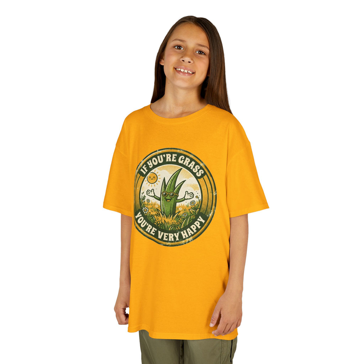 "If You're Grass You're Very Happy" Kids Tee