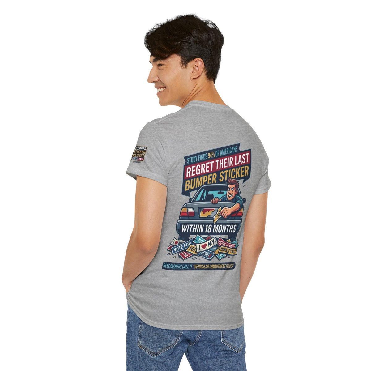 "Bumper Sticker Regret" Premium Graphic Tee