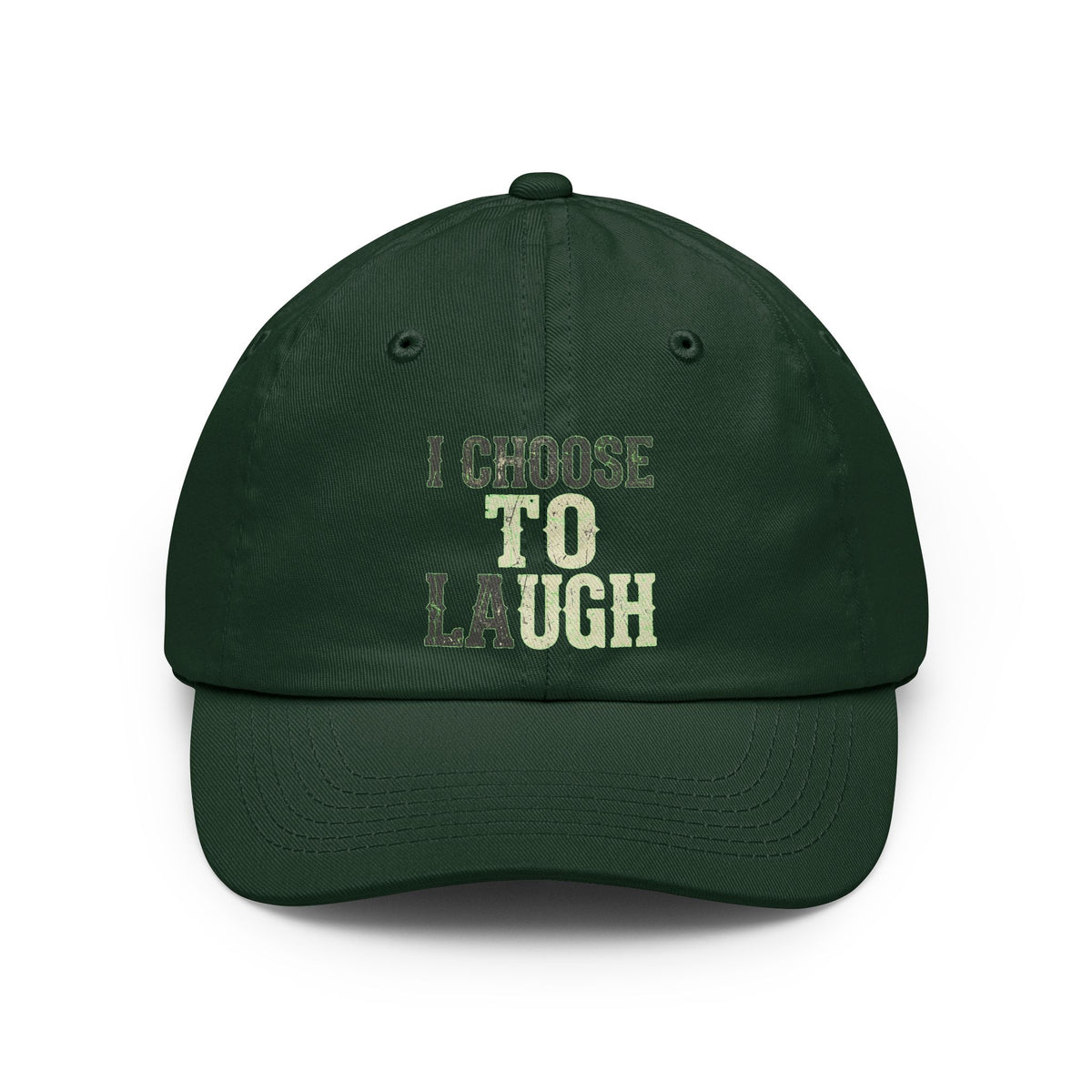 Color: Forest Green | Choose to Laugh Dad Hat