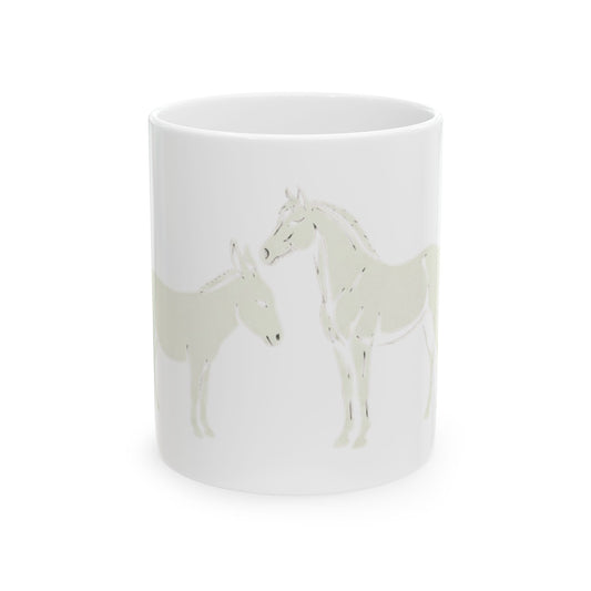 "Good Book Series Ezekiel 23 20 Love Language" White Ceramic Mug — Graphic