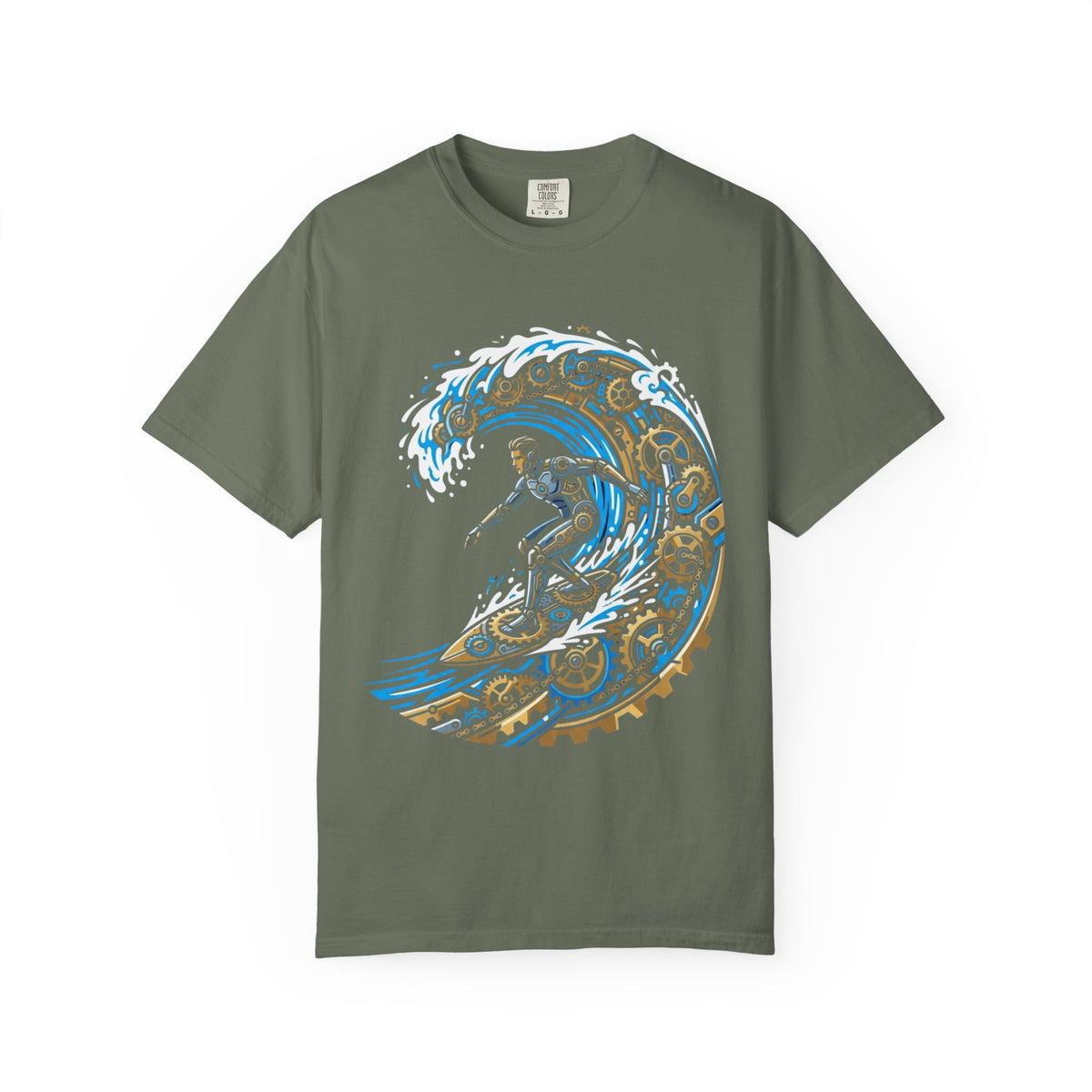 Color: Moss | Time Surfer Unisex Garment-Dyed Tee