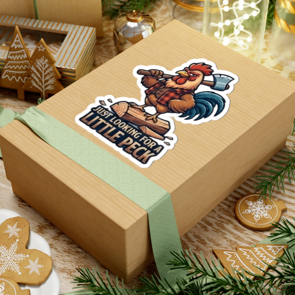 "Looking For A Little Peck" Sticker — Main